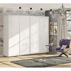 Sliding wardrobe 3.2 m "chipboard" painted high gloss four-door